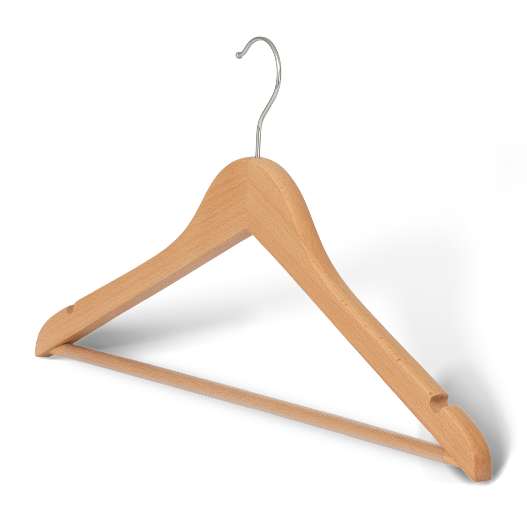 Melville hanger with hook and bar natural hangers bentley